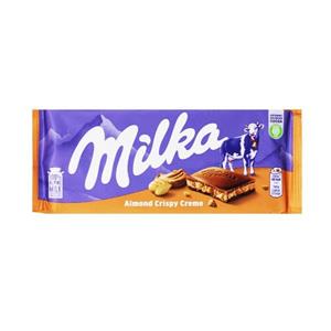 میلکا شکلات بادام و کرم کریسپی 100 گرم