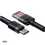 کابل USB به USB-C بیسوس طول 1 متر مدل CATKLF-PG1