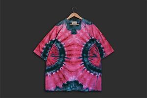 تیشرت تای دای اورسایز ( شیبوری ) مدل قرینه