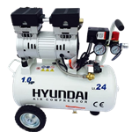 کمپرسور باد هیوندای ۲۵ لیتری ۱ اسب سایلنت مدل HYUNDAI-1024-AC پمپ تکفاز 