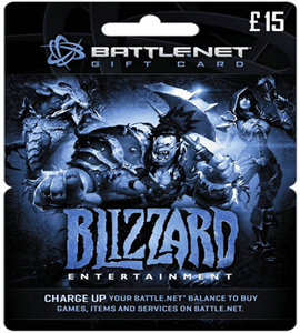 خرید گیفت کارت بیلیزارد انگلستان 15 پوندی Blizzard £15