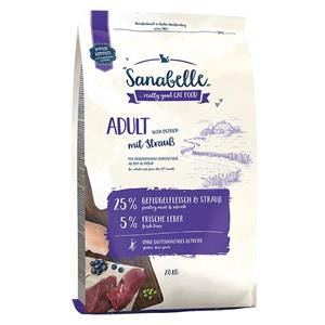 غذای خشک گربه سانابل مدل Adult Ostrich وزن 2 کیلوگرم Sanabelle Adult Ostrich Dry Food For Cat 2Kg