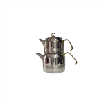 ست کتری قوری استیل کاهرامانلار ترکیه مدل YAĞMUR ا KAHRAMANLAR KETTLE AND TEAPOT