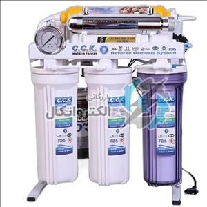 تصفیه آب 8 مرحله ایی سی سی کا شاسی فلزی با فیلتر آلکالین و ست uv