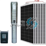 پمپ آب خورشیدی براشلس 3 اینچ عمق 75 متر با 15 پنل خورشیدی ا Solar Pump 75m brushless 3 Inch