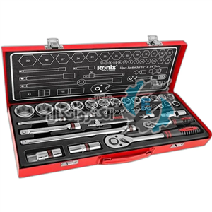 جعبه بکس 38 پارچه رونیکس مدل RH-2638 سایز 1/2 -1/4 اینچ