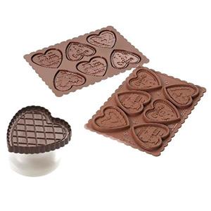 قالب شیرینی سیلیکومارت طرح قلبی کد Ckc03 Silikomart Hearts Ckc03 Pastry Form