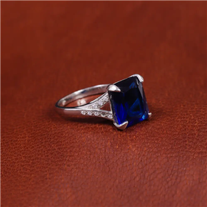 انگشتر یاقوت کبود سنتاتیک زنانه کد 17278