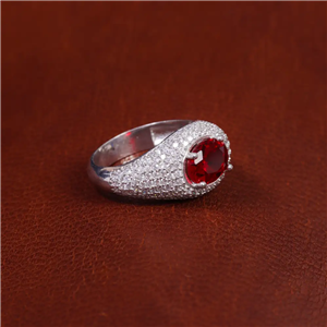 انگشتر سنتاتیک یاقوت سرخ زنانه کد 17276