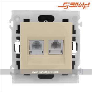 مکانیزم برلیان سوکت تلفن دوتایی میان کرم