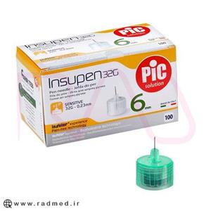 سرسوزن PiC سایز 6 میلی متری گیج 32 بسته 100 عددی