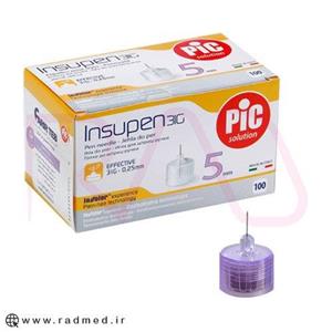 سرسوزن PiC سایز 5 میلی متری گیج 31 بسته 100 عددی