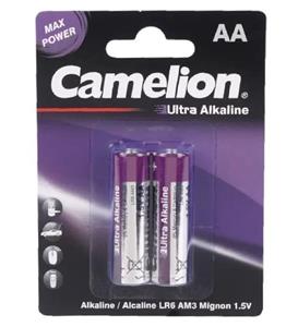 باتری دوتایی قلمی کملیون مدل Ultra Alkaline LR6 AM3 1.5V AA