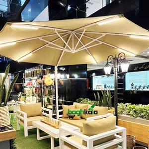 سایبان پایه کنار هشت ضلعی قطر ۳.۵ متر چراغدار