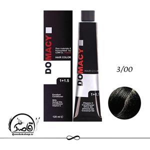 رنگ مو قهوه ای تیره اکسترا دوماسی شماره 3.00 با حجم 120 میلی لیتر