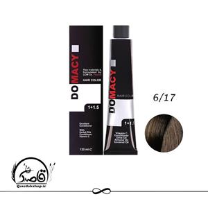 رنگ مو دوماسی سری کافی شاپ شماره 6.17 حجم 120 میلی لیتر رنگ بلوند نسکافه ای تیره 