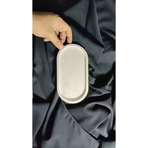 سینی بیضی لبه دار