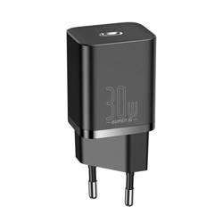 شارژر دیواری باسئوس مدل Baseus Super Si 1C fast wall charger USB Type C 30 W Power Delivery Quick Charge black