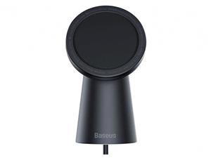 شارژر وایرلس و پایه نگهدارنده مغناطیسی بیسوس مدل Baseus Simple Magnetic Stand Wireless Charger Black