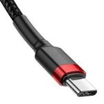 کابل USB-C باسئوس مدل  Baseus Cafule 2M black-red CATKLF-H91