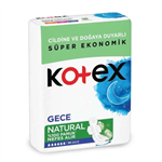 نوار بهداشتی کوتکس ارجینال بسته 14 عددی KOTEX GECE NATURAL 8691900174834