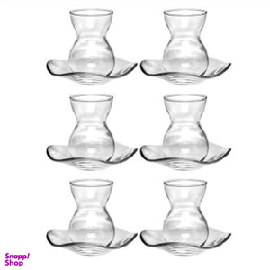 ست فنجان و نعلبکی پاشاباغچه سری دانتل 96574 بسته 6 نفره