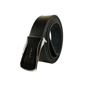 کمربند چرم طبیعی مردانه تک لایه گاومیش با سگک پلاکی K35PA11