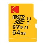 کارت حافظه‌ microSDXC کداک کلاس 10 استاندارد UHS-I U1 A1 مدل Premium Performance V10 ظرفیت 64 گیگابایت همراه با آداپتور SD 