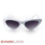 عینک آفتابی دخترانه سفید گربه ای مثلثی دیتیای مدل 9688 دارای UV400