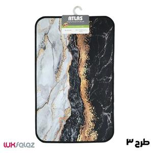 پادری مستطیل پشت چرم اطلس