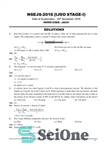 دانلود کتاب NSEJS IJSO STAGE 1 PREVIOUS YEAR QUESTION PAPER WITH SOLUTION 2016 to 2019 National Standard Exam for Junior...