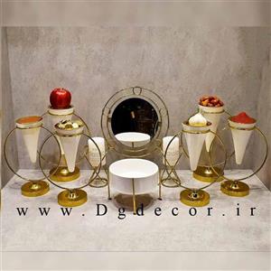 هفت سین 10 پارچه پایه فلزی مدل دایره ای