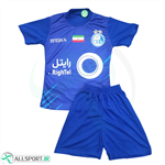 پیراهن شورت بچگانه اول استقلال با چاپ نام شماره ی محمدی Esteghlal Home 2023-24