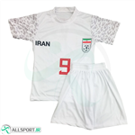 پیراهن شورت اول بچگانه تیم ملی با چاپ نام شماره ی طارمیIran  Home 2023-24 Kit