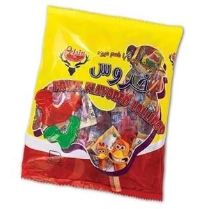 آبنبات چوبی لیسمک میوه ای خروس بسته 40 عددی