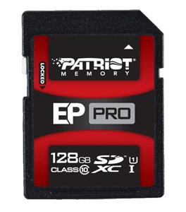 کارت حافظه اس دی پاتریوت کلاس 10 ظرفیت 128 گیگابایت ایی پی پرو SD Patriot EP Pro  - 128GB