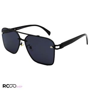 عینک آفتابی Maybach با فریم مشکی، شکل چندضلعی، جنس فلزی و عدسی دودی تیره مدل 22384