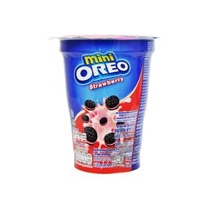 مینی بیسکوییت کرم توت فرنگی 100 گرم لیوانی اوریو – oreo