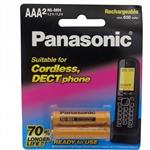 باتری نیم قلمی قابل شارژ 650mAh دو تایی Panasonic کد 3129