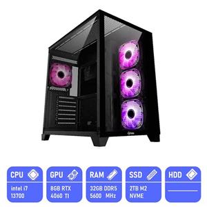 کامپیوتر گیمینگ آماده مدل i7-16GB-1TB-256GB-PA107H5A-F