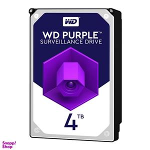 هارددیسک اینترنال وسترن دیجیتال بنفش 4 ترابایت مدل Purple WD40PURZ