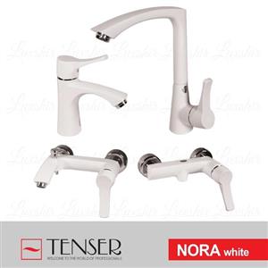 ست شیرالات تنسر مدل نورا سفید