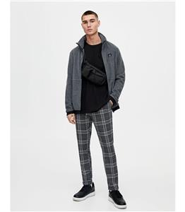 شلوار پارچه ای چهارخانه مردانه پل اند بیر