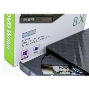 درایور نوری اکسترنال ترانسند فوق باریک 8X Transcend Potable CD/DVD writer Ultra Thin USB 2.0 8X
