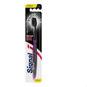 مسواک ذغالی سیگنال مدل وایت چارکول (White Charcoal) با برس متوسط 