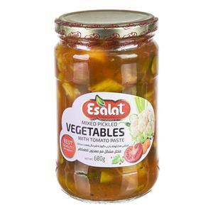 ترشی مخلوط با رب گوجه فرنگی هفت بیجار 680 گرمی اصالت Esalat Mixed Pickled Vegtable With Tomato Paste gr 