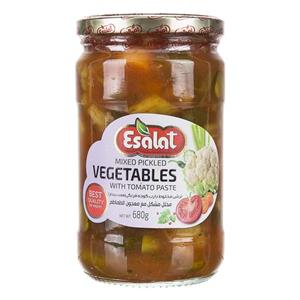 ترشی مخلوط با رب گوجه فرنگی هفت بیجار 680 گرمی اصالت Esalat Mixed Pickled Vegtable With Tomato Paste 680 gr