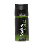 اسپری مالیزیا سبز مدل وتیور مردانه حجم 150 میلی لیتر اورجینال ایتالیا Malizia Vetyver Uomo Spray For Men 150m