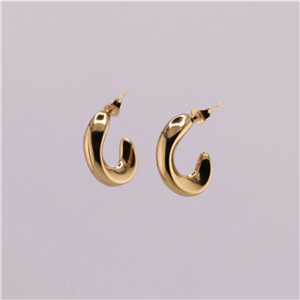 گوشواره مینیمال طلایی استیل