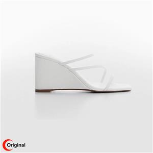 صندل اورجینال زنانه منگو Mango Wedge-Heeled Striped 